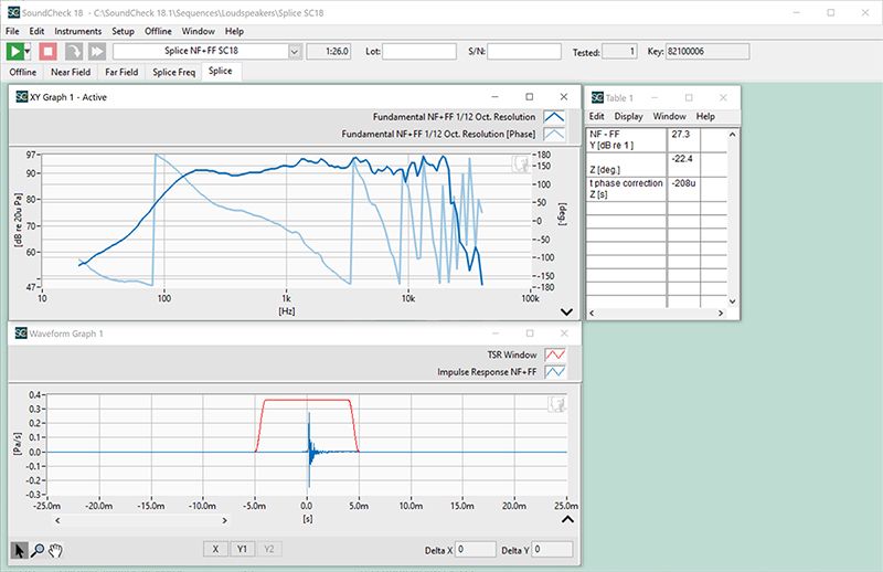 Anechoic Response of a Loudspeaker Without an Anechoic Chamber: Splice Sequence