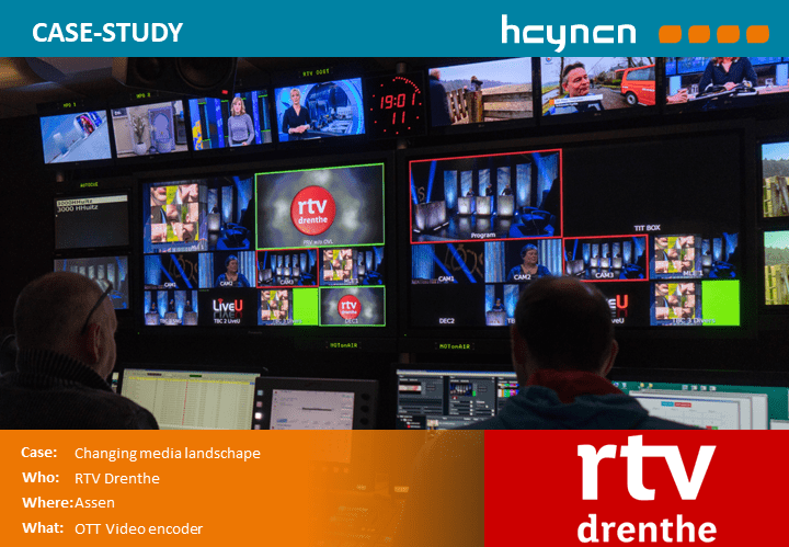 Heynen helpt RTV Drenthe professionaliseren middels unieke OTT video encoder
