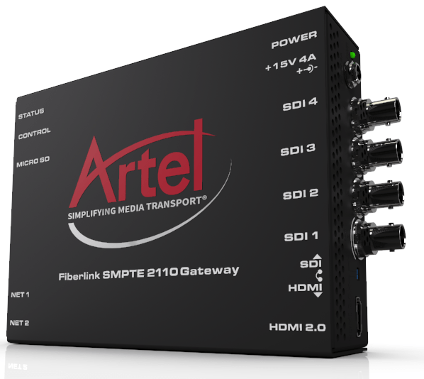 How Artel's FiberLink ST 2110 Gateway bridges SDI interfaces to JT-NM-tested SMPTE ST 2110 IP media streams