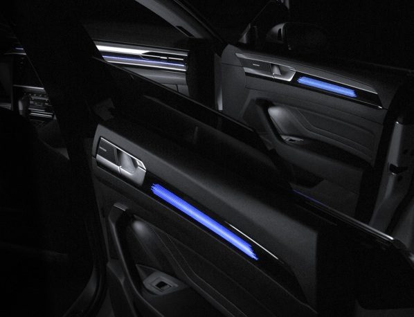 Mentor ambient lighting in VW Arteon